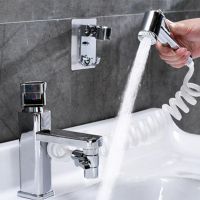 Keran Tangan Toilet Bidet Kamar Mandi Semprotan Shower Bidet Adaptor Selang Dudukan Tabung Pegas Aksesori Toilet Pistol Semprot Pembilasan