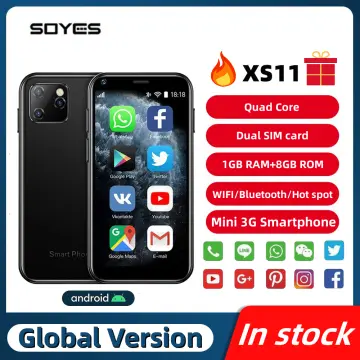 Supper Mini 3G Smartphone Andriod 6.0 SOYES XS11 1GB RAM 8GB ROM Google  Play Store Cute Small Celular Mobile Cell Phone VS XS13 - AliExpress
