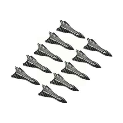 【cw】2Pcs Universal Shark Fin Roof EVO-Style Pu Rear Roof Spoiler Bumper Decoration Car Antenna Parts Roof Body Car Spoiler Modi D6D0 ！