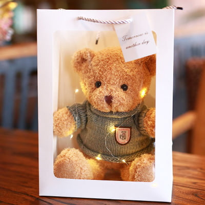 （HOT) ขายส่งเสื้อกันหนาวตุ๊กตาหมีกอดหมีเครื่องจับงานแต่งงานตุ๊กตาผ้าของเล่นตุ๊กตาของขวัญวันเกิดผู้หญิง