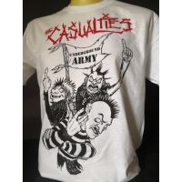 [HOT] เสื้อวงนำเข้า The Casualties Underground Army 1998 Hardcore Punk Core Street Punk Rock Retro Style Vintage T-Shirt เก็บ รุ่น