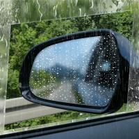 X Autohaux 4pcs Car Anti Rain Anti-glare Waterproof Clear Film Protective Sticker for Rearview Mirror and Side Window