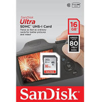 SanDisk Ultra 16GB Class 10 SDHC Memory Card Up To 80MB/s