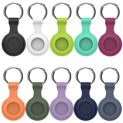 Silicone case For Apple Airtags Liquid Protective Sleeve Apple Locator Tracker Anti-lost Device Keychain Protective cover