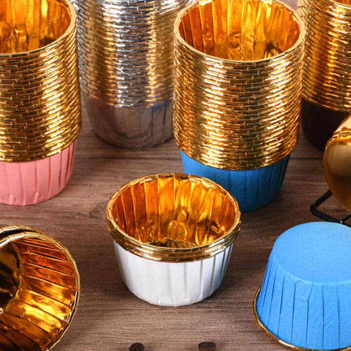 50pcs-large-5039-aluminum-foil-wrapper-paper-gold-cupcake-liner-baking-cup