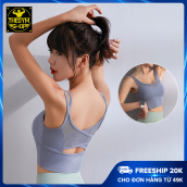 Áo bra tập gym yoga AMIN AM008 cao cấp có mút ngực lót trong