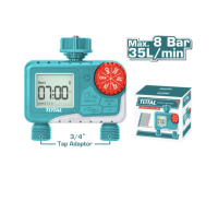 TOTAL ?? เครื่องตั้งเวลา รุ่น THHCQ9206 เปิด-ปิด น้ำ อัตโนมัติ แบบดิจิตอล  2-Zone Digital Water Timer จ่ายน้ำอัตโนมัติ