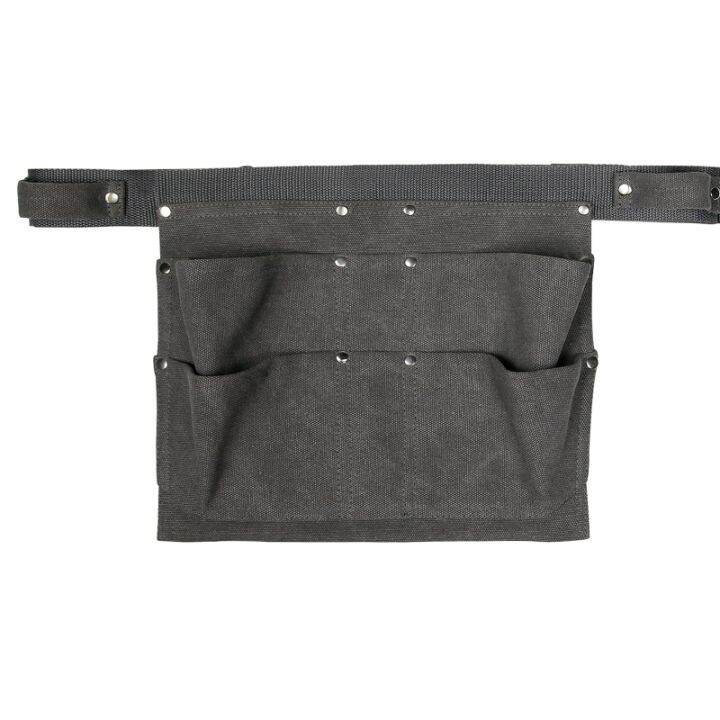 11.61x8.66inch Multifunctional Heavy Duty Waxed Canvas Multi Pocket