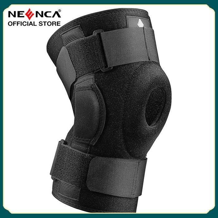 Hinged Bandage Knee Brace Adjustable Compression Support for Men and