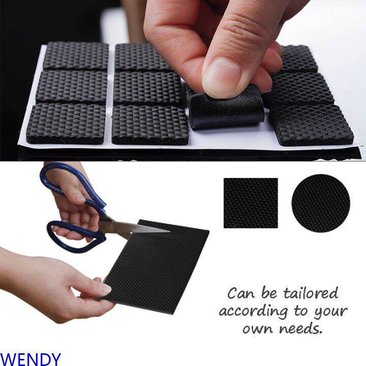 48PCS Self Adhesive Rubber Pad Protector Furniture Chair Feet Leg