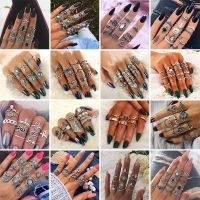 【CW】 15pcs/set Women  39;s Knuckle Rings New Personality Punk Color Fingers Accessories Wedding Jewelry Wholesale Lot