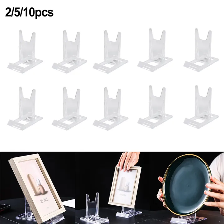 Morefine Brand New 2/5/10PCS Adjustable Acrylic Display Stand Photo