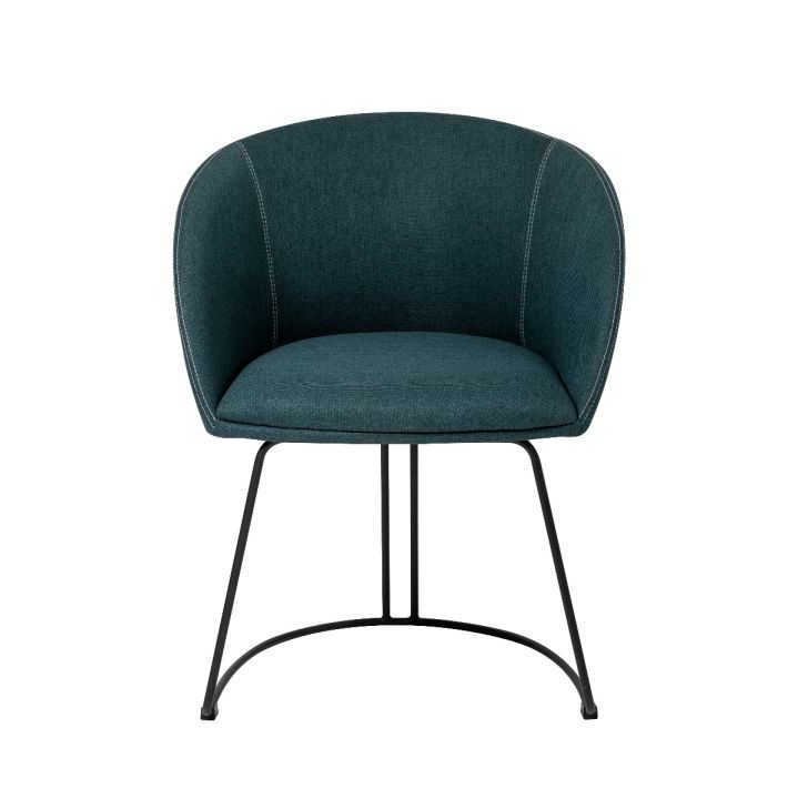 modernform-เก้าอี้รุ่น-gil-ขาเหล็กพ่นสีดำ-หุ้มผ้าสีเขียว