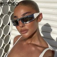 【LZ】✔✳  Luxury Silver Square Sunglasses Women Brand Designer Fashion Small Frame Sun Glasses Female Hip Hop Punk Retro Gafas De Sol