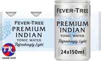 Fever Tree LIGHT Premium Indian Tonic Water Cans ฟีเวอร์ทรี ไลท์ พรีเมี่ยม อินเดี่ยน โทนิค วอเทอร์ สูตร แคลอรี่ต่ำ 150มล. แพ็ค 24 ขวด