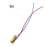 1/5/10ชิ้นเลเซอร์ไดโอด650nm 6มิลลิเมตร3/5โวลต์5มิลลิวินาทีปรับเลเซอร์ Dot โมดูลสีแดงหัวทองแดงเลเซอร์เครื่องมืองานไม้
