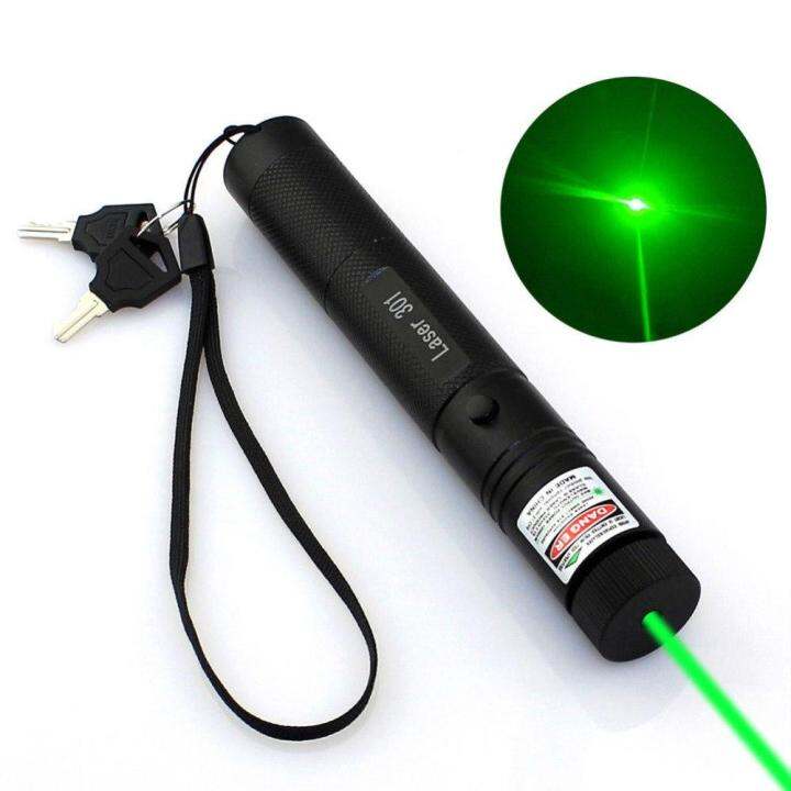 g2g-เลเซอร์พอยเตอร์-ปรับโฟกัสได้-laser-pointer-ใส่ถ่านรุ่น-18650-มีแถมให้-แสงสีเขียว-จำนวน-1-ชิ้น