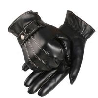 【CW】 Touchscreen Cycling Men Windproof Faux Leather Gloves Warm Ski Hiking Sportmaster