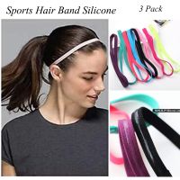 3pcs Hair Head Band Sweatband Headband Stretch Mens Wrap Elastic Sports Thin Running Yoga Gym Headwear Accessories W5