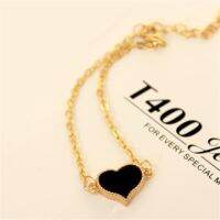 Vintage Peach Heart Love Gelang Clover celet