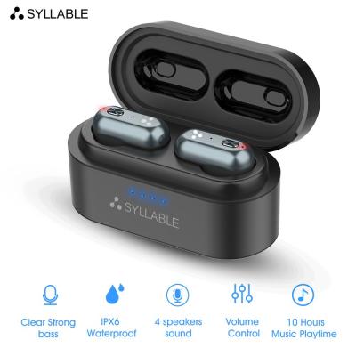 SYLLABLE S101 Strong bass TWS wireless headset noise reduction for music QCC3020 Chip of SYLLABLE S101 wireless sport Earphones