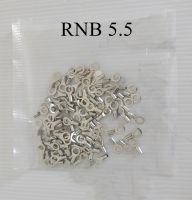 หางปลา หัวกลมเปลือย RNB5.5 ขนาดรูสายไฟ 5.5 mm. แพ็ค 100 ตัว