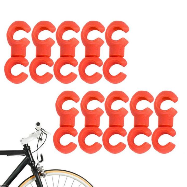 bike-brake-cable-clips-10pcs-shifter-line-cable-clips-for-bike-cycling-accessory-cable-management-for-city-bike-mountain-bike-mtb-bike-fixed-gear-bike-good
