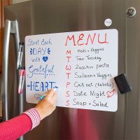 Erasable Blank Children Graffiti Writing Board Fridge Magnet Refrigerator Message Sticker Home Decorations