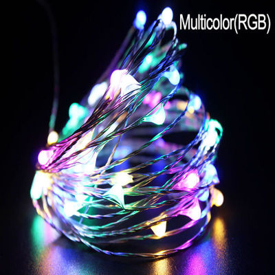 2M 5M 10 100LEDS Starry String battery lights garland fairy micro LED Copper Wire for Party Wedding Christmas Decoration Homes