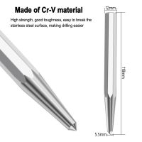 {SAVAGE Hardware Tools} การวางตำแหน่ง Punch การเจาะโลหะ Mark Cone Punch ความแข็งสูงแปดเหลี่ยม Fitter Chisel Locator Cone Proofing Center Punch