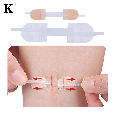 【LZ】 2Pcs/3pcs/box Band-Aid Zipper Tie Wound Closure Patch Hemostatic Patch Wound Fast Suture Zipper Band-Aid Outdoor Portable
