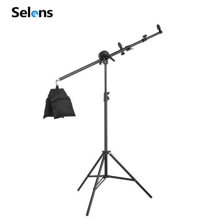 Selens T Type Metal Stand Reflector Holder Backdrop Support Background Stand  Tripod Bracket Studio Equipment Adjustable 