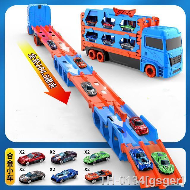 caminh-o-transportador-do-carro-brinquedos-mega-hauler-caminh-es-para-crian-as-alloy-trolley-tr-s-camadas-deformado-truck-transporter