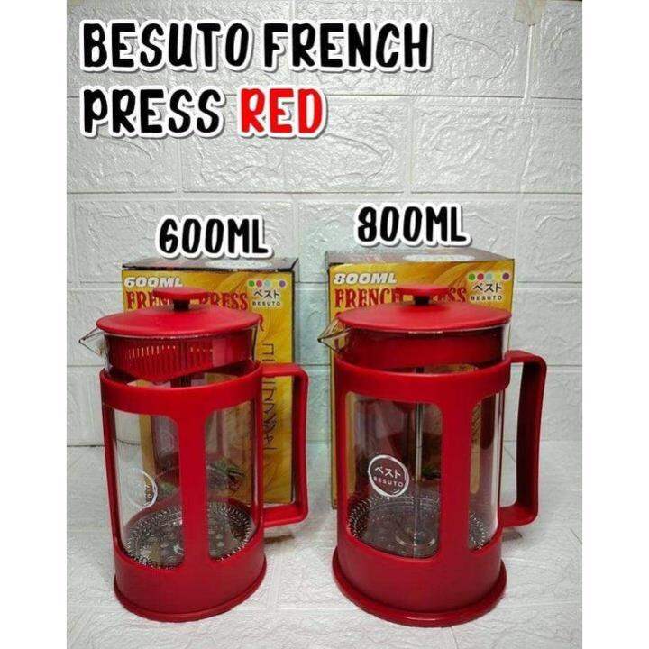 Besuto Coffee French Press 350ml / 600ml 800ml Lazada PH