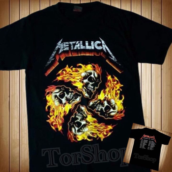 miinshop-เสื้อผู้ชาย-เสื้อผ้าผู้ชายเท่ๆ-เสื้อวง-acdc-เสื้อวง-metallica-ไม่มีตะเข็บข้างลำตัว-เสื้อผู้ชายสไตร์เกาหลี