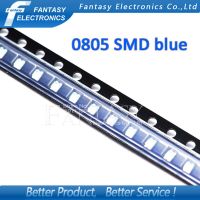 【☊HOT☊】 gai7077036036 ไฟไดโอด Smd 0805สีน้ำเงิน100ชิ้น