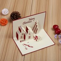 Creative Christmas 3D Greeting Card Hollowed Out Christmas Card New Birthday for Grandson Age 8 Popup Birthday Cards for Women