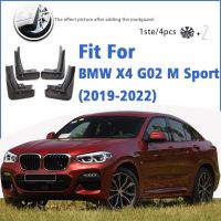 บังโคลนรถสำหรับ BMW X4 G02 M แบบสปอร์ต2019-2022แผ่นบังโคลนหน้า4ชิ้นสไตล์ส่วนประกอบรถยนต์