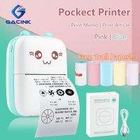 Mini Portable Thermal Printer Paper Photo Pocket Thermal Printer 57 Mm Printing Wireless Bluetooth Android IOS Printers Fax Paper Rolls