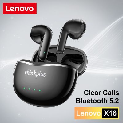 ZZOOI 2022 Original Lenovo X16 Headphones Bluetooth 5.2 Wireless Earphones HiFi Stereo Headset Noise-canceling Earbuds With Dual Mic