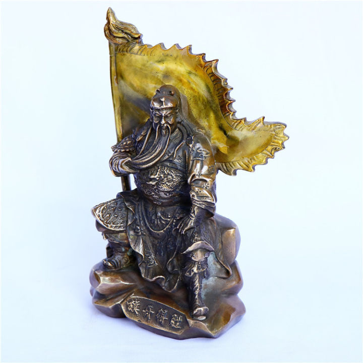 high-quality-ทองแดงบริสุทธิ์รูปปั้นกวนอูเครื่องประดับทองสัมฤทธิ์-wu-พระพุทธรูปรูปปั้นเจ้าแม่กวนอิมของขวัญรูปปั้นบ้านพุทธทิเบตเนปาล