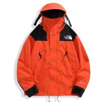 นำเข้าใหม่ NORTH FACE เวอร์ชันอเมริกันถูกต้อง1990ของแท้ปักลายแบบสามในหนึ่งซิปกันลมและกันน้ำ Jaket Daki Gunung ฤดูใบไม้ร่วงและฤดูหนาว2023สไตล์ใหม่