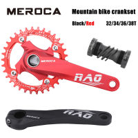 MEROCA RAO ข้อเหวี่ยง Mtb กลวง Engkol Lengan Bersepadu untuk Basikal Ung Basikal 104 Bcd Single Chainring Menyambhagian