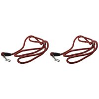 2X Artificial Leather Braid Dog Leash - S