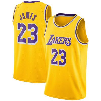 🎽2023ชุดเจอร์ซีย์ Nba Lakers 23 # James เสื้อเจมส์บาสเก็ตปักชุดบาสเก็ตบอล