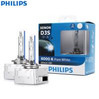 Philips D3S 6000K 35W Ultinon HID  Cool Blue Xenon White Light Auto Bulbs Original Car Head Lamps Quick Start  Pair 42403WXX2 Bulbs  LEDs  HIDs