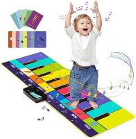 110*36cm Kids Musical Piano Mat Baby Toys Mat Musical Keyboard With 8 Instrument Sounds Study Music Educational Toys For Child