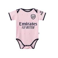 ♨▼❖ 22/23 New Baby Romper Arsenal Second Away Football Jersey Pink Romper Jersey Short Sleeve Jersey Bodysuit One Piece Size 9/12