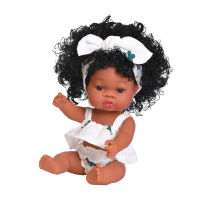 35cm Reborn Doll, Soft Plastic Movable Limbs Gift Baby Doll with Clothes smiles Girl Collection Cute for Toddler Infant Newborn