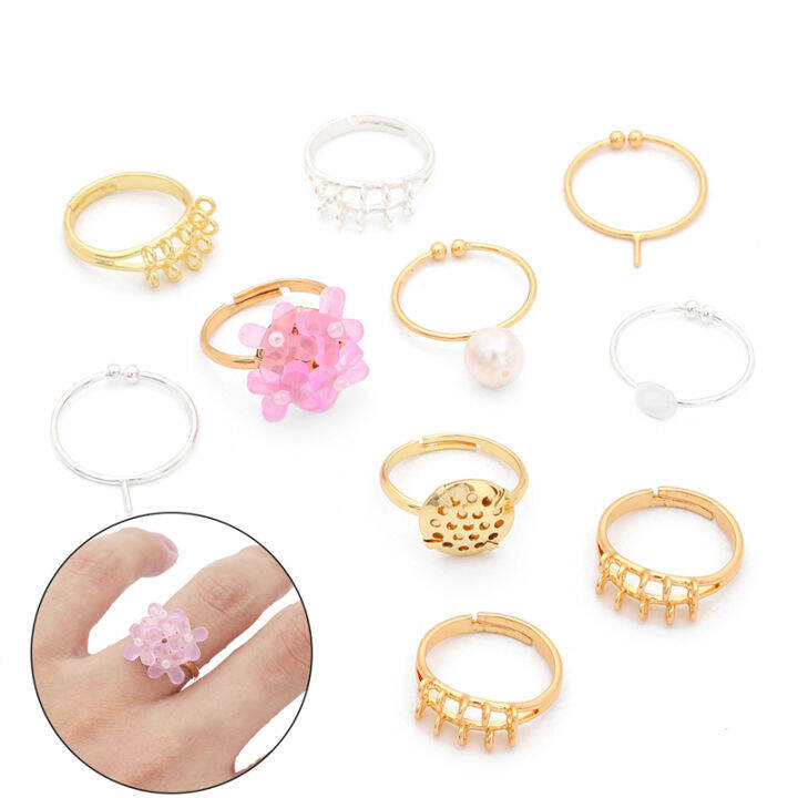 1pc-14k-18k-gold-silver-plated-ทองแดงทองเหลืองฐานแหวนปรับได้สำหรับ-handmade-diy-beaded-แหวนเครื่องประดับอุปกรณ์เสริม